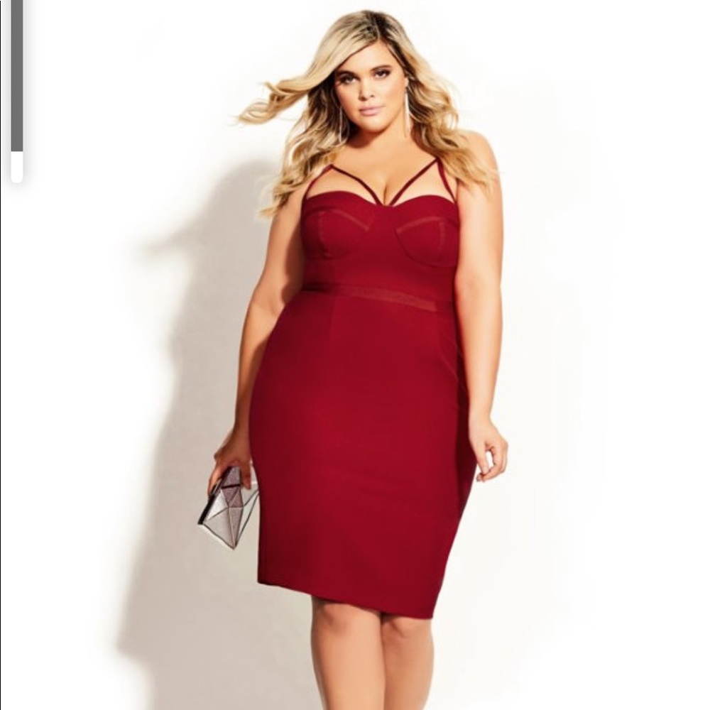 City Chic NWT Red Dress